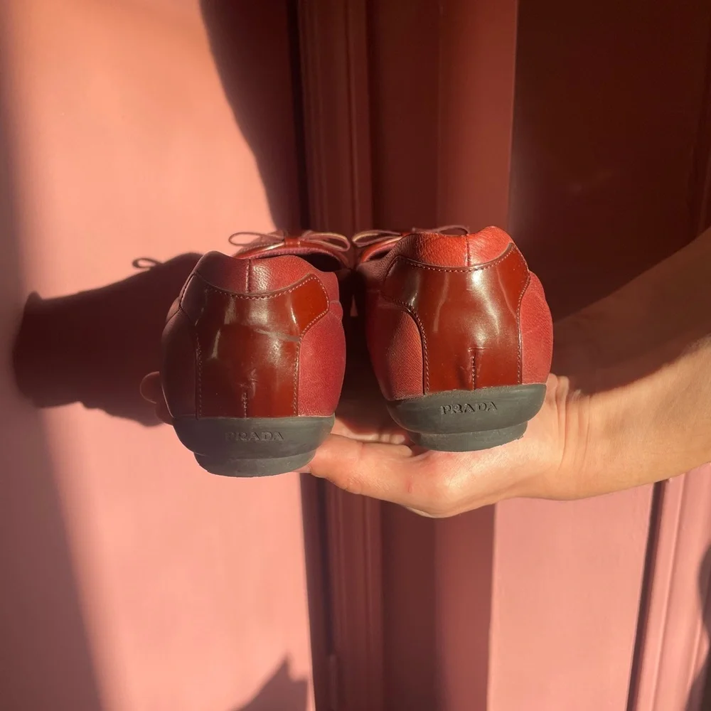 Prada Women's 2000s Sporty Ballerina Flats - Picture 3 of 9